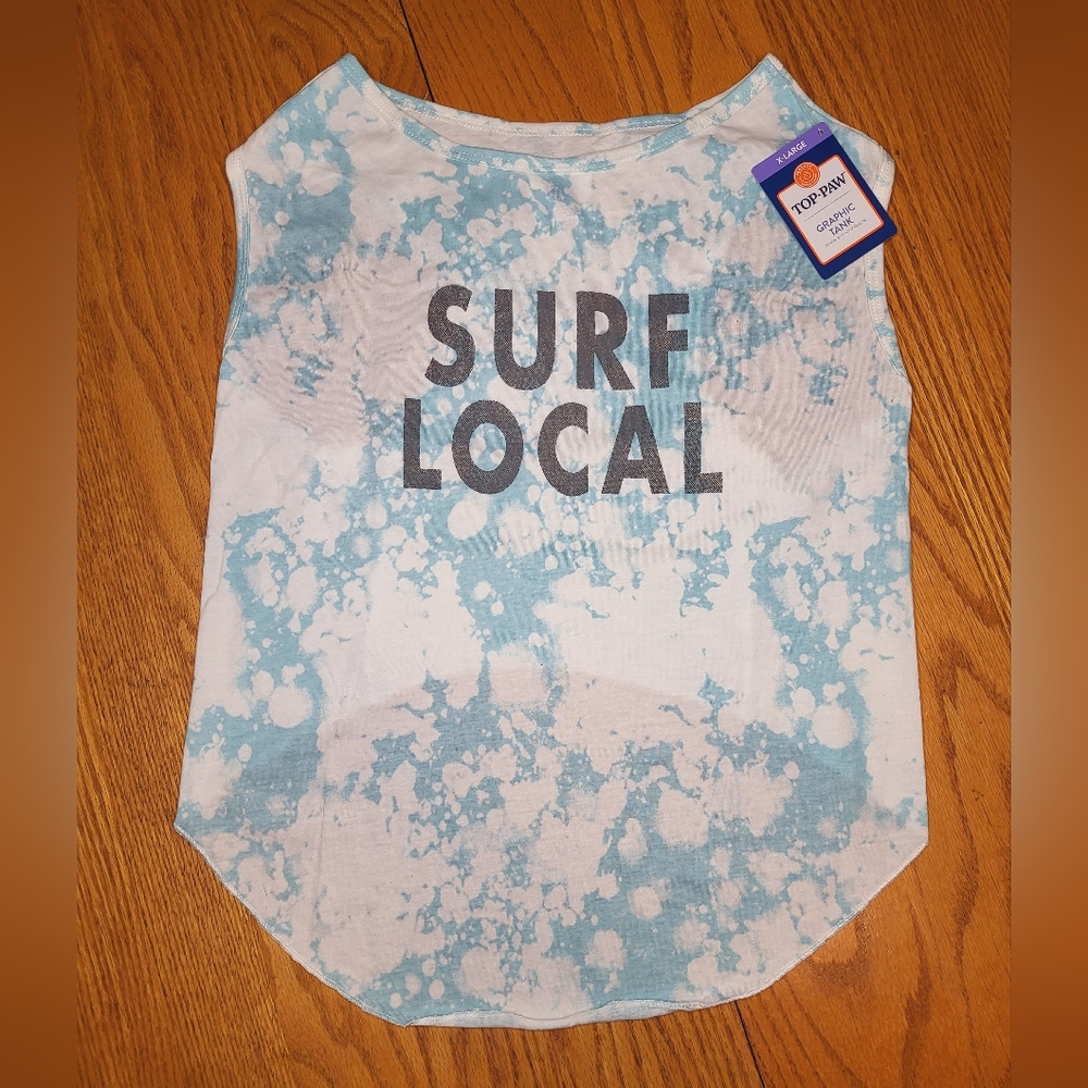 🐾NEW Top Paw Surf Local Dog Tank LG